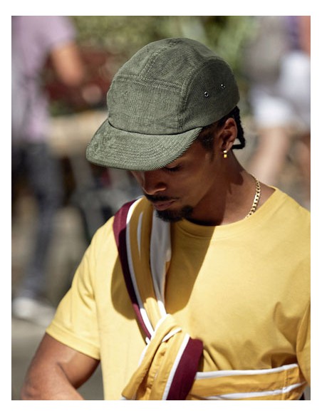 BEE-B679-EarthAware® Organic Cord Camper Cap 2